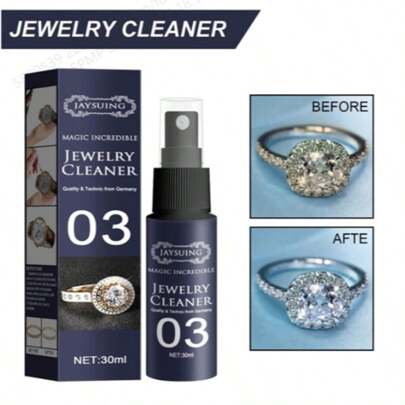 30ml Jewelry Cleaner, Watches, Rings Cleaning Spray - Versatile Rust Remover, Anti-Tarnish Protection, Suitable For Cleaning Gold, Diamonds