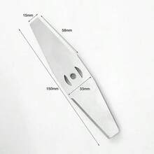 [6英寸割草机修剪刀片] 10个6英寸直刀片，耐用钢制割草机替换刀片，兼容各种型号，割草机配件