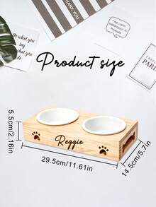 Ciotole per animali domestici in legno personalizzate, ciotole in ceramica per animali domestici, ciotole per gatti in acciaio inossidabile, ciotole per cani, tavoli da pranzo per animali domestici in legno, ciotole per bere cani, ciotole in acciaio inossidabile, rastrelliere per ciotole in legno, rastrelliere per ciotole per animali domestici incise personalizzate con nomi per gatti e cani, set di ciotole per cibo personalizzati per cani e gatti. - Multicolore - Visualizzare 4