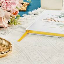 1PC Special Event Guest Book, Elegant Hardcover Booklet For Weddings, Memorials, Parties, Baby Showers, Bridal Showers Or Gift-Giving