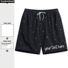 Pantaloncini da bagno personalizzati con stampa digitale per uomo, adatti per vacanze, terme, elastici e aderenti, perfetti per parchi acquatici, il regalo ideale per amici e fratelli