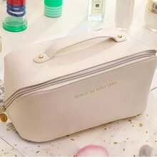 1 Stück Reise Make-up Tasche mit Kissen-Organizer Design - große Kapazität, Premium Qualität, tragbar für Reisen