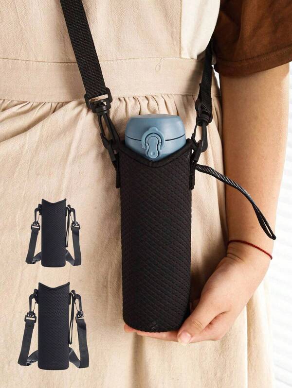 1 Stück geprägte Neopren Wasserflasche Tragetasche geeignet für Angeln, Outdoor-Aktivitäten, Laufen, Sport, Radfahren