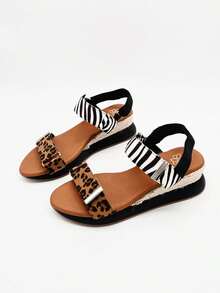 Casual Sport Sandals With Thick Soles And Adjustable Straps For Optimal Support, Open-Toe Summer Shoes For Beach And Daily Wear - LEOPARDO - View 2