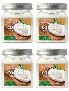 4piezas exfoliante de coco - Blanco - Ver 1