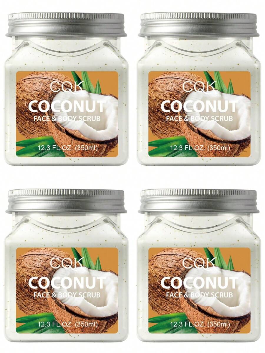 4piezas exfoliante de coco - Blanco - Ver 1
