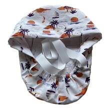 Floral Print Casual Polyester Work Cap, Multi-Seasonal Sports Hat - Plus Size Ribbon Hat - View 3