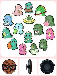 10/15PCS Shoe Accessories , Cute Capybara And Little Monster Cartoon Hole Shoes Flower Shoe Buckle, Removable DIY Shoe Decorations Gift Creative Street Style , PVC Soft Rubber Material ,DIY Shoe Buckle ,Shoe Flower Shoe Clip High-End Temperament New Shoe Buckle,Hole Shoes Accessories Slippers Children And Adults Universal Detachable DIY Cute Accessories,Can Be Matched With Any Style