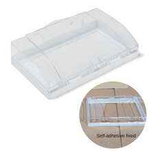 1 pieza Protector de enchufe doble tipo 86 Caja de seguridad para niños Caja impermeable Suministros de baño