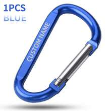 1 件个性化登山扣定制雕刻，多功能铝合金户外登山登山扣钥匙扣，背包钩夹，情人节、父亲节、母亲节、圣诞节的绝佳礼物