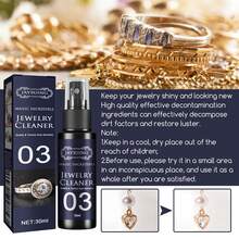 30ml Jewelry Cleaner, Watches, Rings Cleaning Spray - Versatile Rust Remover, Anti-Tarnish Protection, Suitable For Cleaning Gold, Diamonds - White - View 7