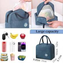 1pc Bestselling Insulated Lunch Bag With Bear Pattern - Waterproof & Portable, Suitable For School And Office - Keeps Food Fresh & Warm, Insulated Aluminum Foil Lunch Box Bag, Tote Bag, Picnic