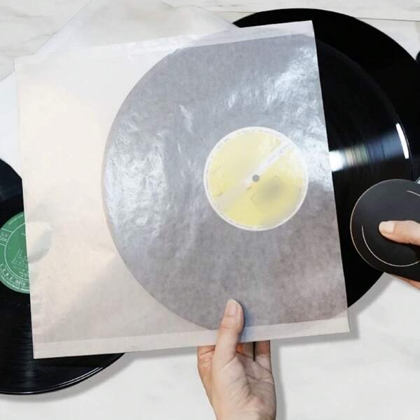 5/10 - Pack Inner Sleeves For Vinyl Records - 30.48cm Glassine Material, Durable, Scratch - Resistant & Dust - Proof Transparent Storage Bags (For 12 - Inch LPs) - Extend The Lifespan Of Your Precious Vinyl Records
