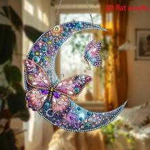 2D Acrylic 5D Diamond Painting Kit, DIY Diamond Mosaic Pendant, Asymmetrical Crystal, Suitable For Beginner Acrylic Mosaic Craft, Home Wall & Tabletop Decor Creative Gift, Unique Gift For Friends On Holidays - Multicolor - View 7