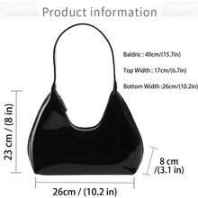 Burgundy Purse Vintage Shoulder Bag Unique Tote Purses For Women Fashion Hobo Hand Bag Womens Crescent Slouchy Bags - #H Túi cầm tay màu đen - Xem 2