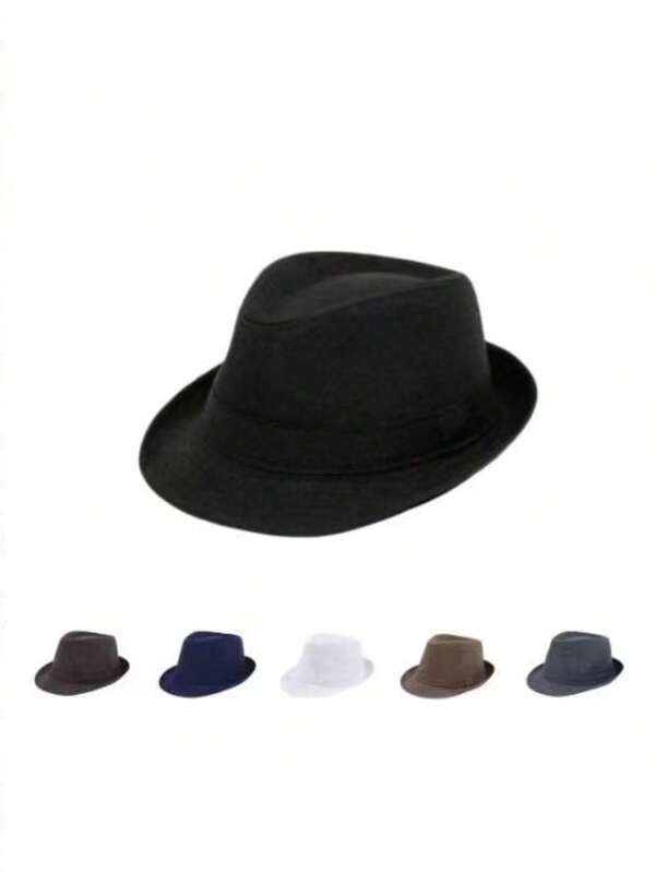 Top Hat, Purple, Spring & Summer, Korean Style Jazz Hat, Fashion Fedora Hat For Men, Women, Dance, Casual, Children, Black,