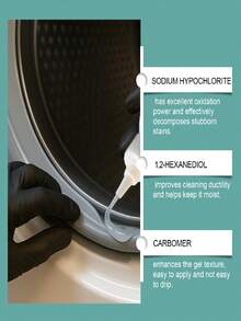 Multi-Purpose Mold And Stain Remover Cleaning Gel For Home Use, Suitable For Washing Machine Crevices, Sink And More