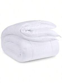All-Season Down Alternative Comforter - Plush Duvet Insert With Box Stitching And Soft Fiberfill - trắng - Xem 4