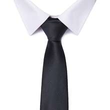 AlanKing 1 套黑色领带、手帕、袖扣礼盒，8 厘米蓝色领带，适合节日、婚礼、工作领带 - HB203 - 查看 4