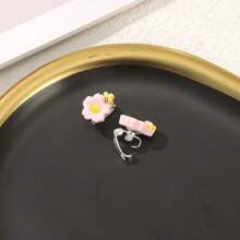 10 Stücke Mini Blumen Haarclips, süß und niedlich, geeignet für den täglichen Gebrauch von Mädchen, Haaraccessoire, Sommeraccessoire, Reise, Klemmclips, Haarspangen, Haarklammern