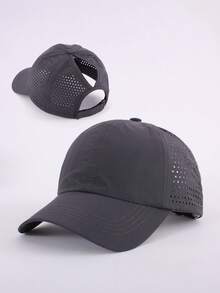 女士速干棒球帽，带马尾辫孔，透气网眼防晒帽，适合户外运动，夏季 - 多种颜色可选 - 速乾透氣孔 - 查看 14