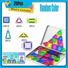 4-8 Years Old Children's Magnetic Building Blocks, Preschool Toys, Magnetic Construction Toys, STEM Outdoor Kids Toys, Gifts For Boys And Girls Over 3 Years Old, Pocket-Sized Mini Blocks, Classroom Essential, Random Colors