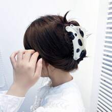 1 Peça Clipe de Cabelo com Filhote de Cachorro Fofo Pintado, Acessório da Moda para Meninas, Garra de Cabelo Grande para Penteados Arrumados