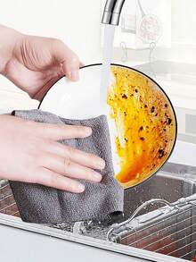 1 卷（20 张）可重复使用超细纤维毛巾卷、手撕清洁毛巾、可水洗超细纤维汽车柔软清洁布、多用途吸水清洁湿巾、洗碗巾、厨房抹布、松垮抹布、清洁用品、清洁工具