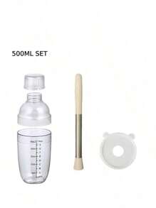 500ml/700ml/1000ml 3PCS/SET PC Lemon Tea Shaker Cup Cocktail Shaker Martini Hand Shaker Cup With Scales Milk Tea Wine Drink Shaker Mixer Bar Tool Set