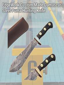 212 Main Custom Made Damascus Steel Puma Hunting Knife - Nhiều màu - Xem 3