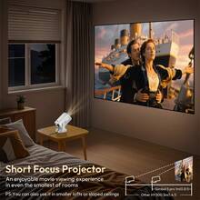 XGODY Gimbal 5 Pro 350ANSI Brightness Smart Projector Beamer, 180° Rotation Portable Projector, Native 1920*1080P Support 4K,Built In Android 11.0 And Wifi 6 & Wireless BT 5.4 ,1GB RAM+8GB ROM Storage, 180° Angle Adjustment Automatic Keystone Correction And Automatic/Electronic Focus Home Cinema Theater In/Outdoor Video Projector For Halloween Christmas New Year'S Birthday Gifts