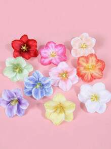 Set de 1/10 pinzas para el cabello con flores de imitación para niñas grandes, elegantes y dulces, pasadores para el cabello para primavera y verano, accesorios para el cabello para vacaciones junto al mar