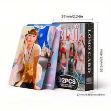 60pcs Mini Photo Cards And 32pcs Stickers Philippine Group BINI Group Collectible Card Stickers Set - Multicolor - View 5