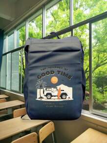 1PC Customized Backpack, Personalized Photo Customization, Suitable As A Unique Gift For Children, Friends, Family, Or Oneself Who Are About To Start School. Lightweight Canvas Design, Smooth Hardware Buckle,Suitable For Christmas, Thanksgiving, Holiday Parties, Birthday Parties, Daily Life ﻿