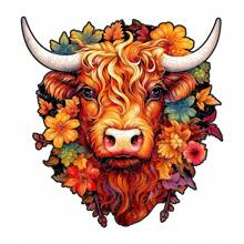 Cow Shaped Gift Box, Wooden Puzzle, Irregular Shaped Animal Puzzle, Birthday Gift, Personalized And Unique Home Decoration Gift, Family Interactive High Difficulty Game