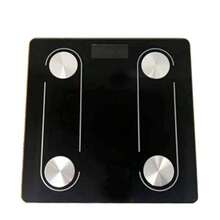 Bascula Digital Corporal y Muscular Balanza Inteligente Análisis de datos múltiples APP Recargable - Negro - Ver 1