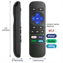2 Pack Replacement Remote Control For Roku Express For Roku Premiere For Roku Box For Roku Player For Roku 1 2 3 4 NOT For Stick Or TV65hj - 福羅庫 - 查看 4
