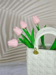 Artificial Tulip Flowers Decor For Home, Minimalist INS Style Decoration For Living Room, Bedroom, Suitable For Home, Wedding, Holiday Decoration, Valentine's Day, Gift Gifts Birthday Graduation