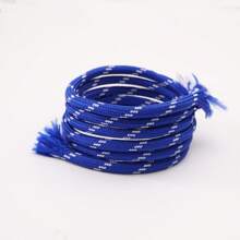 5M 5mm Corda Trançada Multiúso - Corda Colorida de Poliéster para Cordões Externos, Fazer Pulseiras, Chaveiros, Coleiras de Cachorro