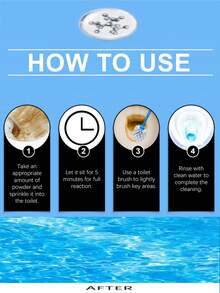 Active Toilet Cleaning Powder, Household Bathroom Toilet Cleaner, Eliminate Odor And Stain, Clean And Descale - Multicolor - View 5