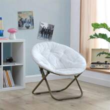 Boho Chic Floor Chair - Cowboy-Inspired Saucer Seat With Gold Frame For Dorm Rooms"