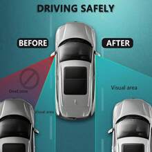 2pcs Car Rearview Mirror Car Blind Spot Mirror 360 Car Reversing Auxiliary Mirror Glass Borderless Fan-Shaped Small Round Mirror