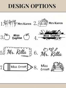 1pc Personalized Dry Erase Board Eraser – Custom Gift For Teacher From Student, Ideal For Birthday,Holiday,Or End Of School Year.Customized Style And Name Gift.Teacher Appreciation Gifts For Whiteboard.These Custom Erasers Make Thoughtful,Practical Gifts For Classroom Teachers,Daycare Workers,Or Homeschooling Parents,For School Supplies,Back To School