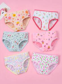 12 piezas de bragas para niñas preadolescentes, sin sensación de cuña, suaves, transpirables, aptas para todas las estaciones, con patrones surtidos (diseños aleatorios)