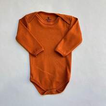 Baby Boy's Plain Bodysuit Kit 5 Pieces Long Sleeve Winter 100% Cotton. - 藏蓝色 - 查看 2