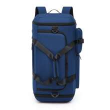 Dry And Wet Separation, Independent Shoe Compartment, Multiple Carrying Methods, Large Capacity Sports Luggage Bag, Multi-Compartment Design, High-Density Fabric, Available In Black/Gray/Blue, Suitable For Outdoor Light Travel/Yoga Fitness Swimming/Basketball Football Tennis Skiing/Unisex