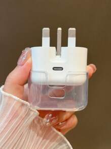 Set de 3 fundas protectoras para cable de datos y cargador, con patrón de flores azules estilo Reino Unido, adecuado para adaptador de carga rápida de 20W de Apple, accesorios de cargador para evitar que se rompa el cable, protector de cargador, accesorios para teléfono