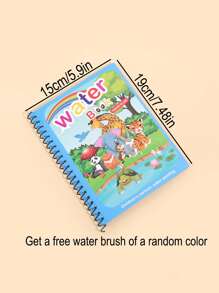 1 Pc Interesting Watercolor Book, Watercolor Painting Book With A Variety Of Cartoon Patterns, Fashion Coloring Book To Enhance Imagination And Cultivate Students' Interest In Handmade DIY Graffiti, Friend's Stationery Picture Book, 1 Random Colored Pen, School Supplies For Little Artists - A Must-Have For The Back-To-School Season,Back To School