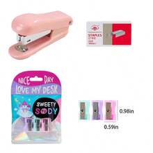 دبابيس الطالب المدمجة والجذابة بكل سهولة، مستلزمات مكتبية محمولة بها دبابيس وست أقلام حادة للمدارس ولبداية العام الدراسي الجديد - متعدد الألوان - مشاهدة 2