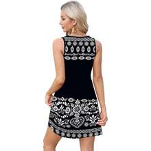 OFEEFAN Womens Summer Dresses 2025 V Neck Sleeveless Sundresses With Pockets Beach Vacation Clothes Floral/Plain - 花卉 44 - 查看 4